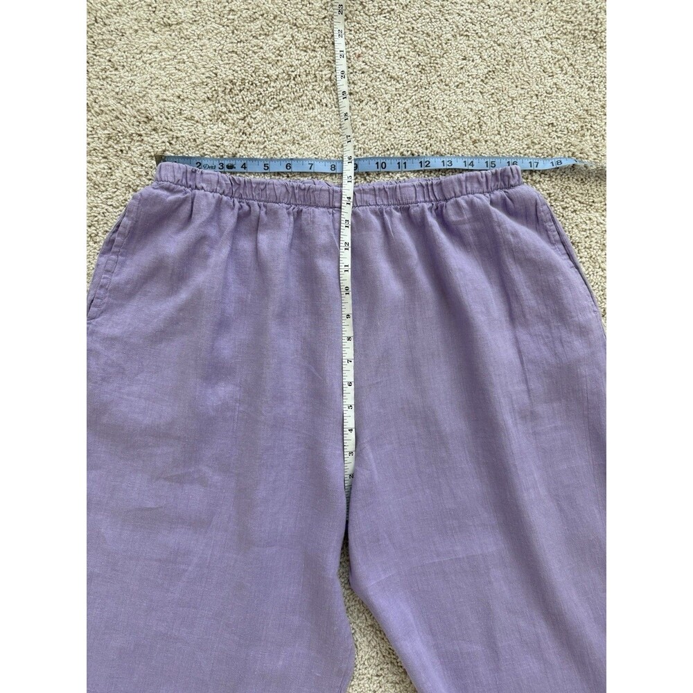 Bryn Walker Linen Lavender Women's Pants - Picture 7 of 8